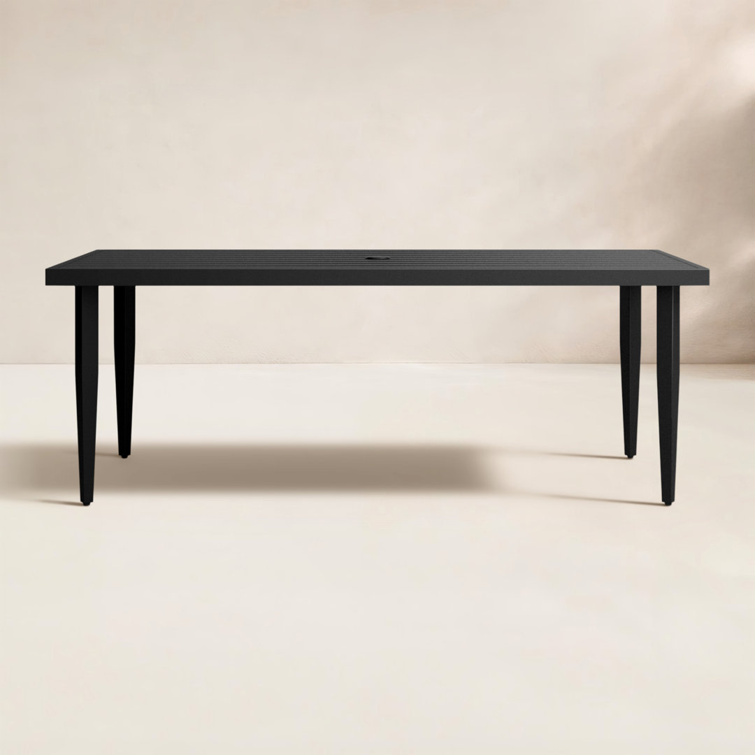 Serena 79" Metal Outdoor Dining Table